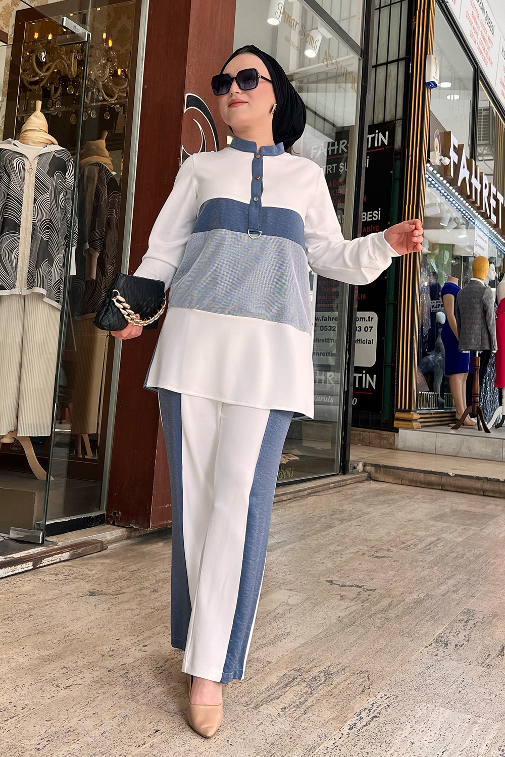 Esswaap Oyhs Kumaş Önü File Detaylı Garnili Pantolon Sweat Takım 7630 Esswaap Oyhs Kumaş Önü File Detaylı Garnili Pantolon Sweat Takım 7630